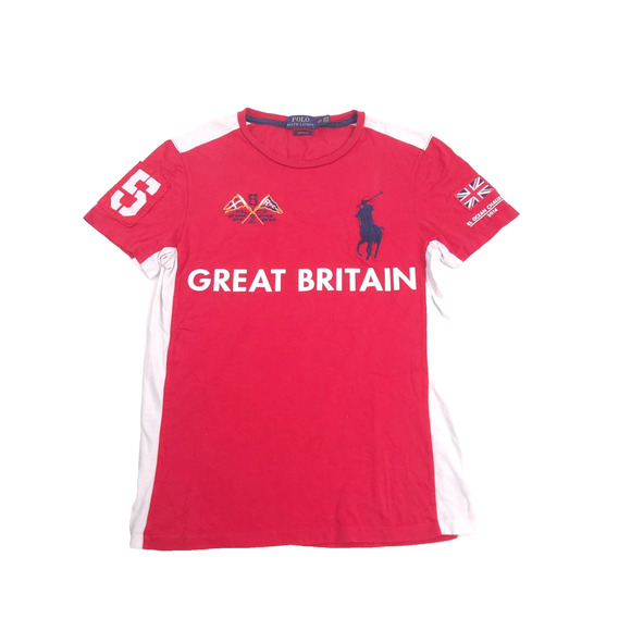 Polo Ralph Lauren Great Britain TShirt Men’s S 2014 Ocean Challenge Chief Keef - Picture 1 of 12